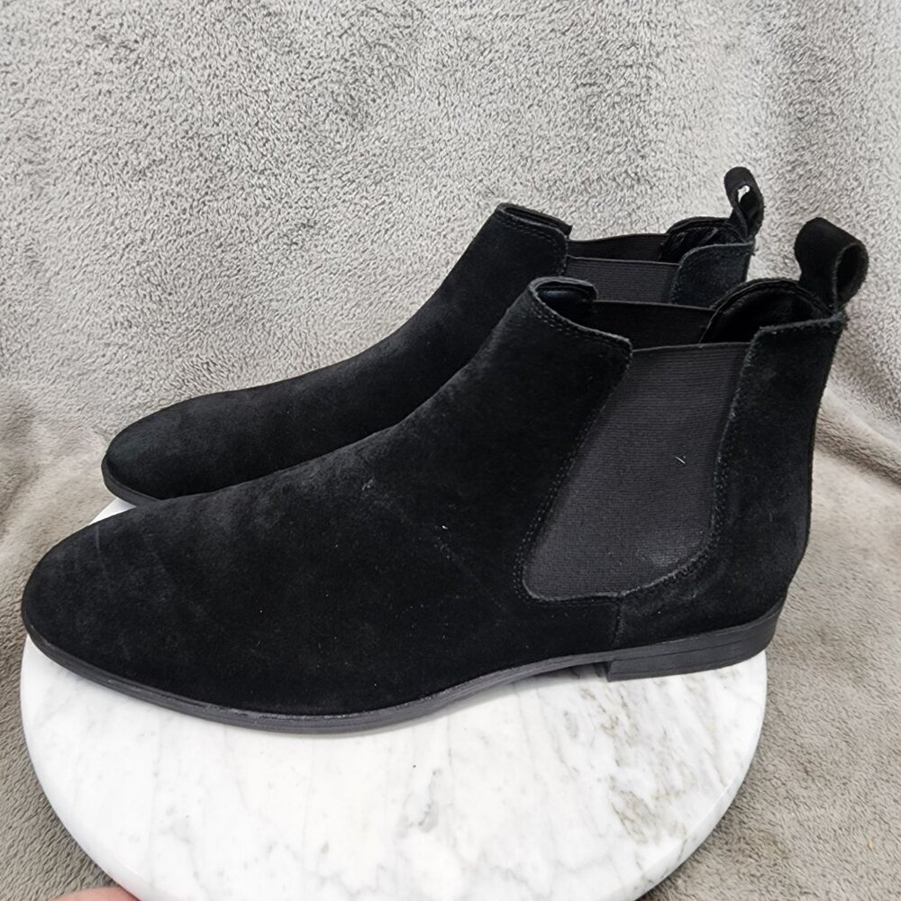 Asos Shoes Mens Size 9 Black Leather Chelsea Ankle Boots *GUC*